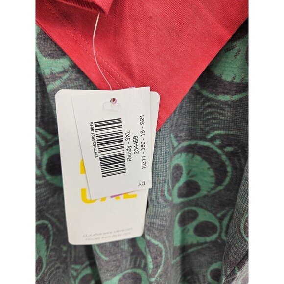 New Lularoe Disney Randy Raglan Tee Womens 3XL Jack Skellington - Picture 3 of 5